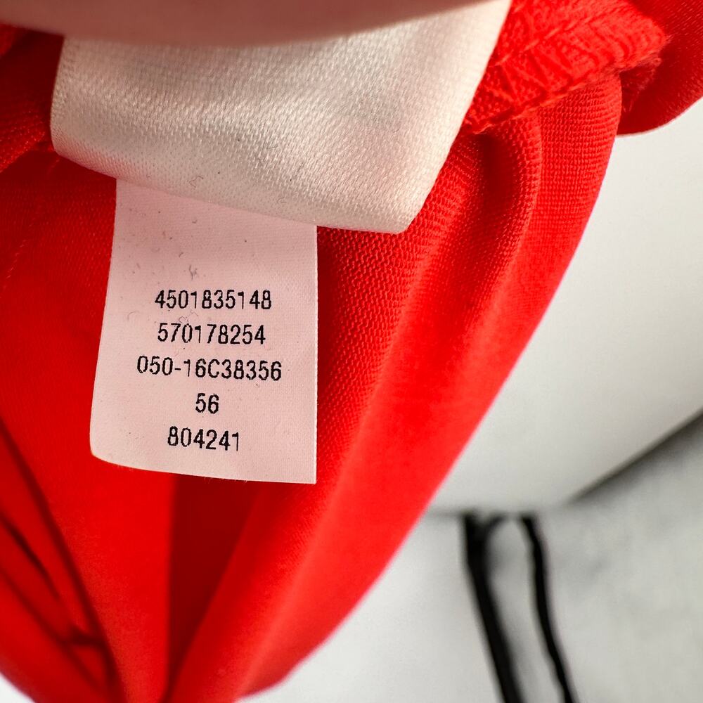 CHICO'S Red Eylet Texture Detail Halter Maxi Dress // S - Picture 7 of 15